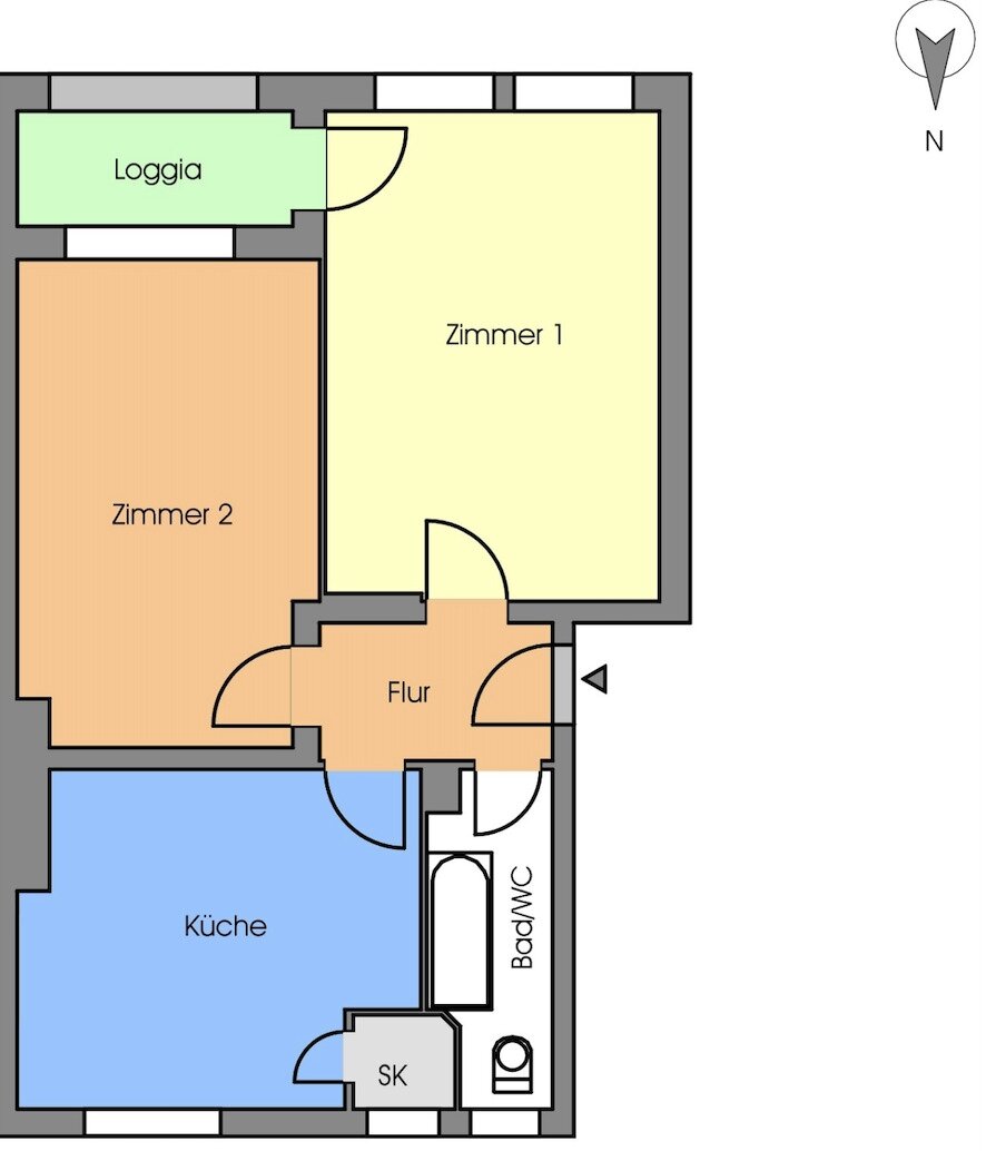 *** Modernisierte Altbauwohnung***Ruhig und Sonnig