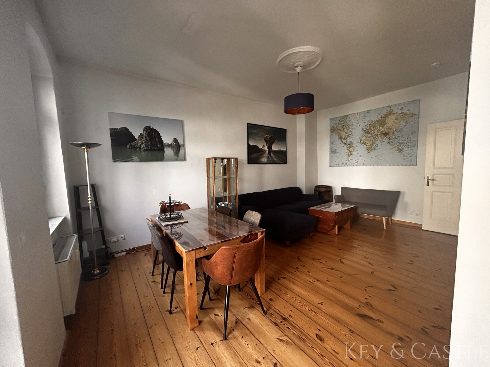 Ruhiges Gartenhaus im Helmholzkiez – 3 Zimmer mit zwei Balkonen