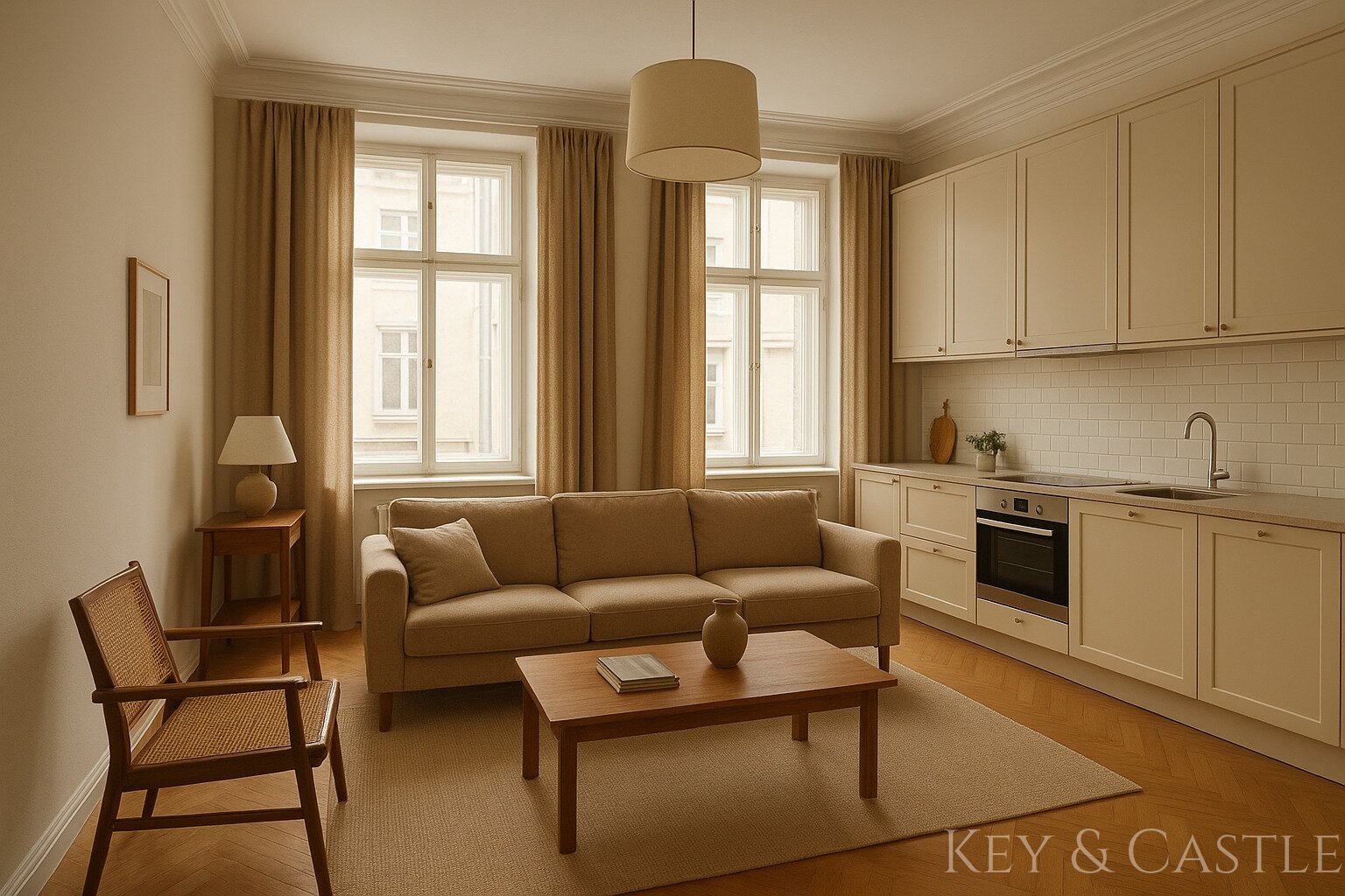 Luxuriöses 2-Zimmer-Apartment am Olivaer Platz