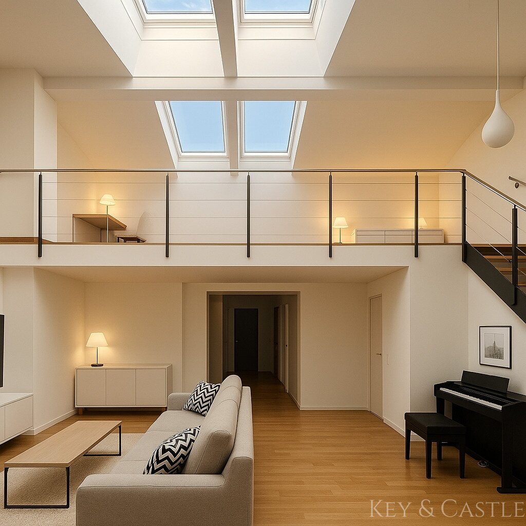 Elegantes High-End-Penthouse mit privater Etagenzufahrt und großzügigen Außenbereichen