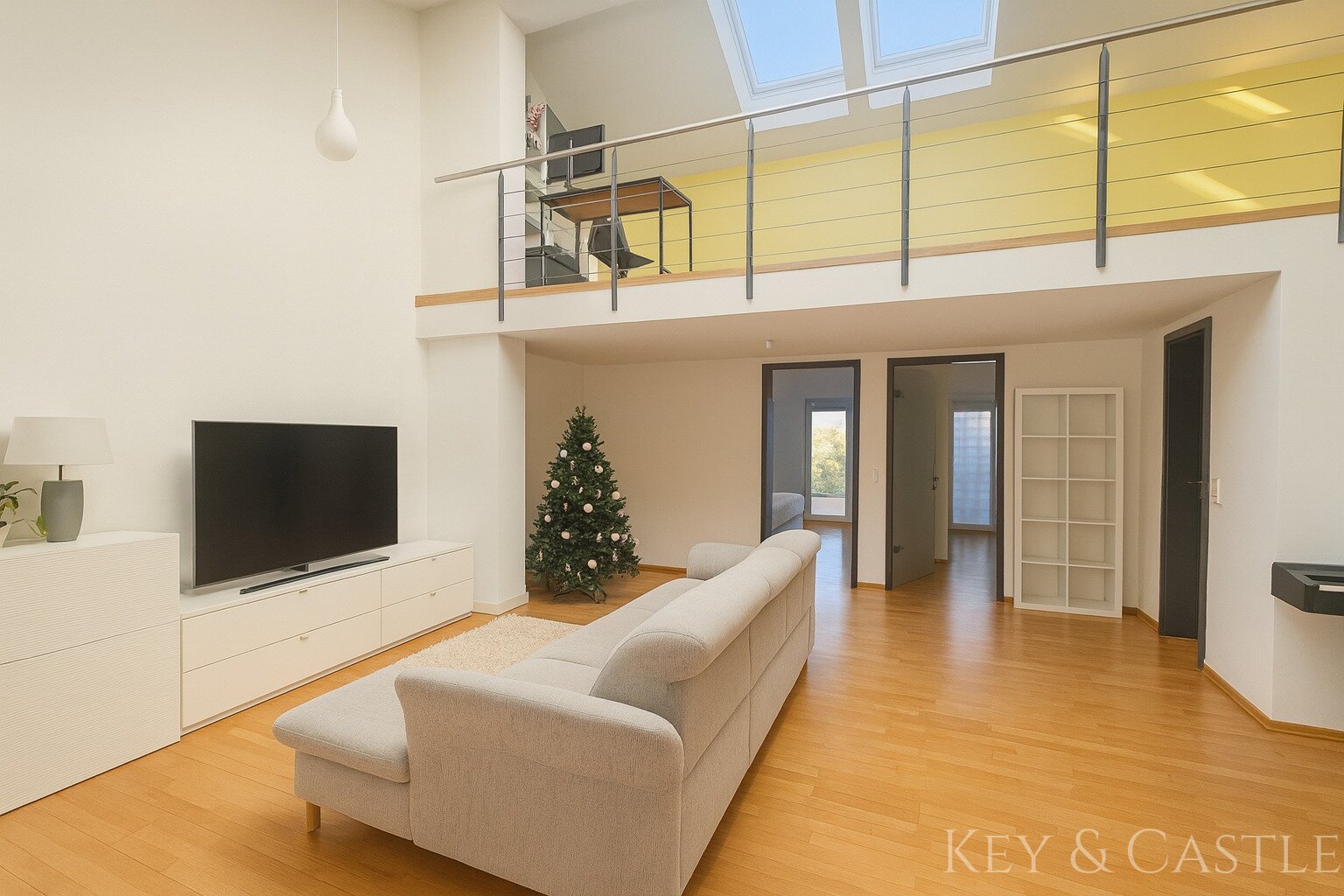 Elegantes High-End-Penthouse mit privater Etagenzufahrt und großzügigen Außenbereichen