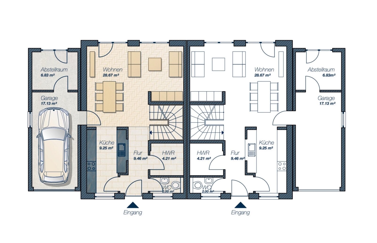 Attraktives Baugrundstück in Teltow mit genehmigtem Einfamilienhaus-Projekt