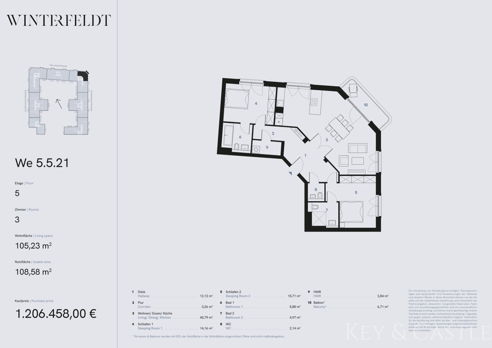 Grundriss mit Detailangabenss
