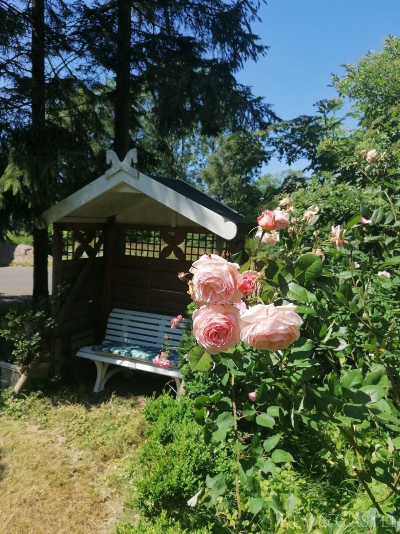 Vorgarten mit Sitzecke Hauseingangsseite Vorgarten mit Sitzecke Hauseingangsseite