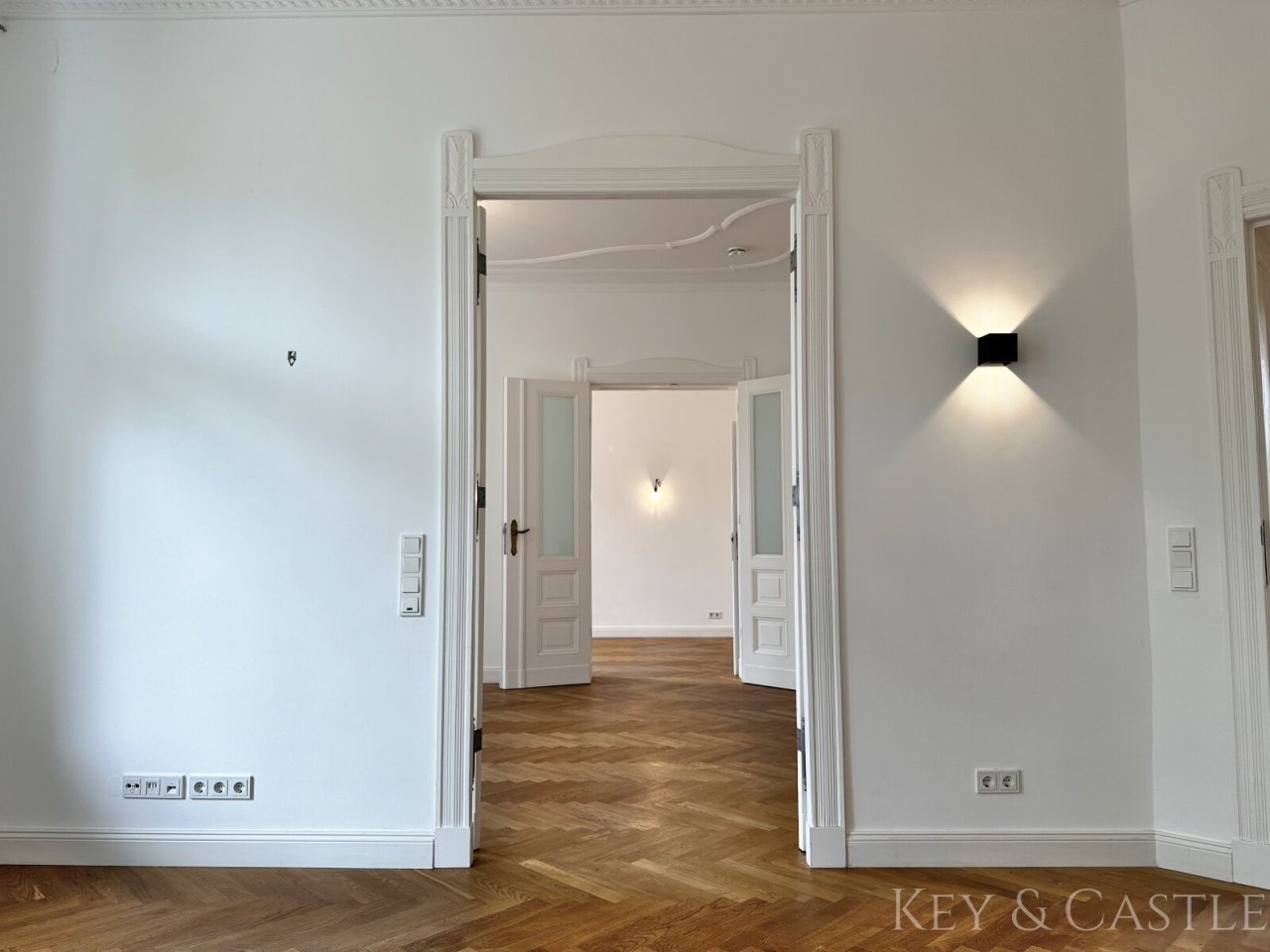 Blick durch die drei Zimmer