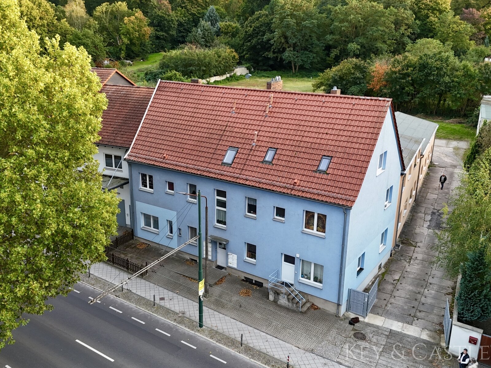 Luftansicht Vorderhaus Luftansicht Vorderhaus