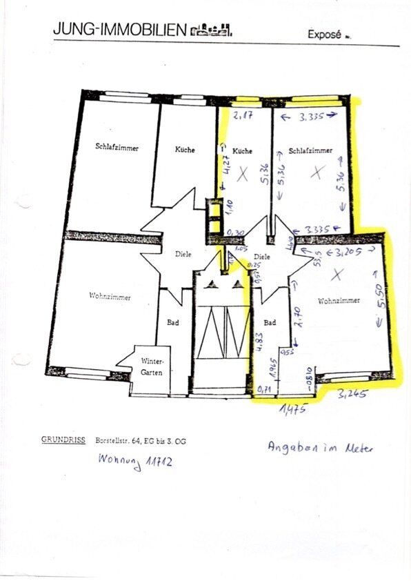 Grundriss Borstellstr. 64 Grundriss Borstellstr. 64