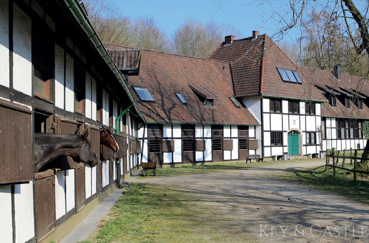 Exterior view of the main barn
